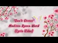 “Don’t Stress” — Madison Ryann Ward ~ (Lyric Video)