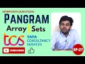 TCS Coding Question Pangram Strings Daily Dose Ep-27 English code io