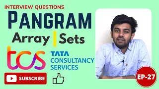 TCS Coding Question Pangram Strings Daily Dose Ep-27 English code io