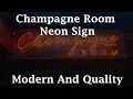 Champagne Room Neon Sign You Can Start Decorating Your Bar With This Elegant Sign Get Yours Now