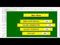 design of payroll management menu with Tkinter in python