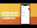 Swift iOS Notes App - 6 Swipe to Delete in 2 Minutes