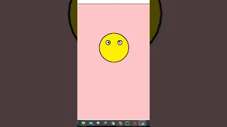 Smile face emoji in python by using turtle graphics