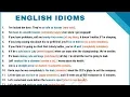 100 Common Idioms Frequently Used in Daily English Conversations