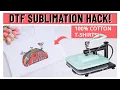 DTF Sublimation Hack with HTVRONT Manual Heat Press Guide for Beginners on Cotton Shirts