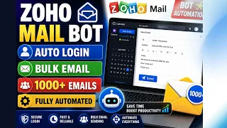 Zoho Mail Bulk Email Sender Auto Login Browser Automation Studio