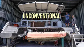We’ve Never Seen This Done Before 😮 Building Our Own Aluminum Catamaran Pt. 57