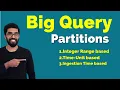 BigQuery Partitions Types