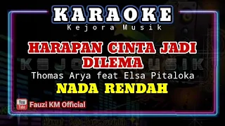 Download HARAPAN CINTA JADI DILEMA - Thomas Arya feat Elsa Pitaloka [Karaoke] NADA RENDAH MP3