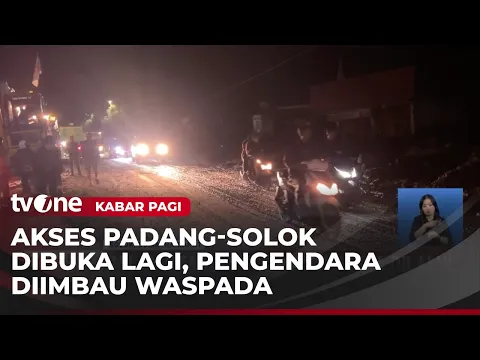 24 Jam Sempat Ditutup, Jalan Utama Solok-Padang Sudah Bisa Dilalui