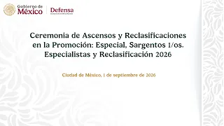 Ceremonia de Ascensos y Reclasificaciones en la Promoción Especial 2026.