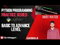 Python Program To Find The Area Of a Triangle Python Programming Practice Series Hindi