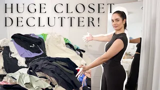 HUGE Closet Declutter & Clothing Clean Out (Postpartum Wardrobe Refresh) Ep 1