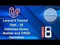 Laravel 8 Tutorial - Database Query Builder and CRUD Operation
