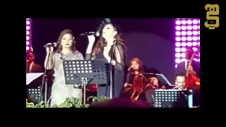 120 ثانية من الإبداع الفني تجمع أصالة وأنغام في دويتو خانة الذكريات 