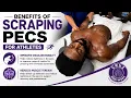 Bodybuilder getting recovery massage