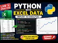 Python Live Practice with Excel Data Pandas Data Analysis for Beginners Excel python