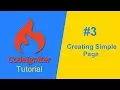 CodeIgniter Tutorial 3 - Creating Simple Page by Shashidhara