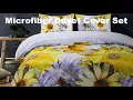 NTBAY 3 Piece Sunflower Microfiber Duvet Cover Set