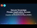 Secure Sovereign Private APP Access Cisco Secure Firewall Integration with ISE PXGRID