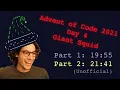 Advent of Code 2021 Day 4 Giant Squid 19 41