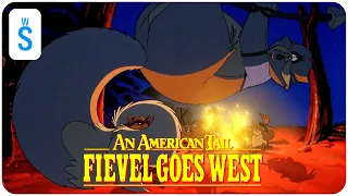 an american tail fievel goes west 1991 scene tiger is captured by a local mouse native tribe