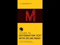 Deformation Text With Spline Wrap - Cinema 4D Tutorial