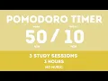 50 10 Pomodoro Timer No music - Study for dreams