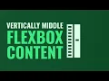Center Middle Content of Column in Stretched Flexbox 100 Columns Height