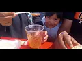 Eating Mexican food for the first time in the flea market