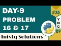 InfyTQ Programming Fundamentals Using Python Day 9 Practice Problems