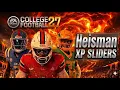 Realistic Heisman XP sliders College Football 27