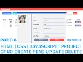 CRUD CREATE READ UPDATE DELETE JAVASCRIPT PROJECT IN HINDI HTML CSS Justforcode
