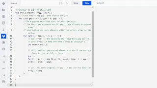 C Program to Implement Shell Sort Shell Sort Code in C Coding Guide for Beginners