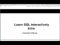Learn Interactively - SQL Introduction for common people RAW way from SqlBolt