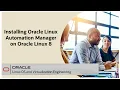 Installing Oracle Linux Automation Manager on Oracle Linux 8