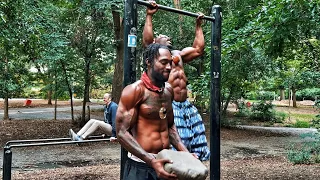 100 Pull-Ups + Stone Bicep Curls | Raw Strength Workout 💪🏾