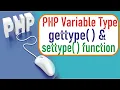 gettype and settype function in PHP Wroking with PHP Variables Data Type Functions