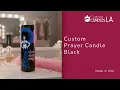 Black Prayer Candle Custom Candles LA