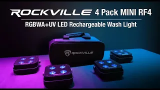 Download All About Your Rockville 4 PACK MINI RF4 DJ/Party Wash Up Lights+Bag+RF Remotes+Wireless DMX MP3