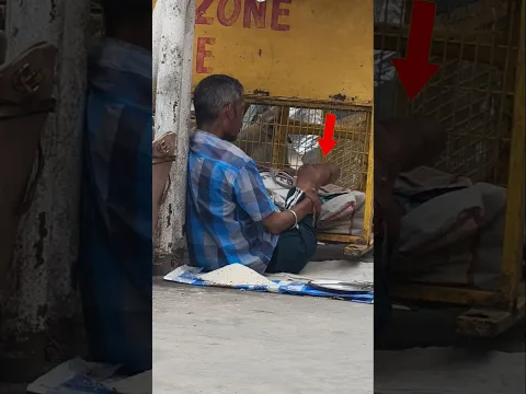 This Old Man Has No Legs, But When I Saw Him, I Helped Him ❤️🩹 #shorts #help #humanity #video