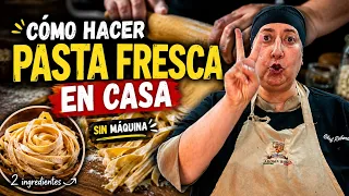 Cómo Hacer Pasta Fresca en Casa SIN Máquina | Fettuccine Desde Cero