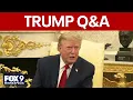Trump takes questions on Iran Kim Jong Un USS Lincoln FULL