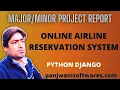 Project Report - Airline Reservation System Python Django