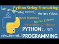 Python String Formatting Tutorial for Beginners Python Tutorial for Beginners