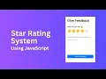 Create Star Rating System Using JavaScript