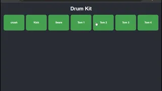 drum kit with html css and javascript web development