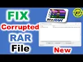 How to fix Damage or Corrupted RAR / ZIP file | Unexpected end of archive Error | Corrupted Rar fix