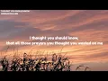 Morgan Wallen - Thought You Should Know (Lyrics) | Official Lyric Video
