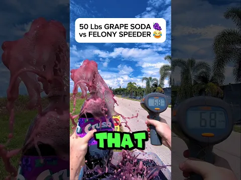 Throwing GRAPE SODA 🍇 at FELONY SPEEDER in School Zone 😂🤬